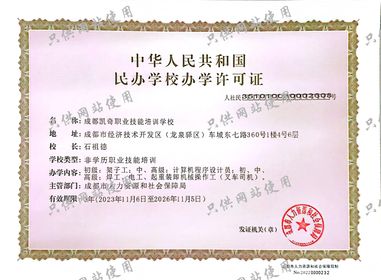 民办学校办学许可证